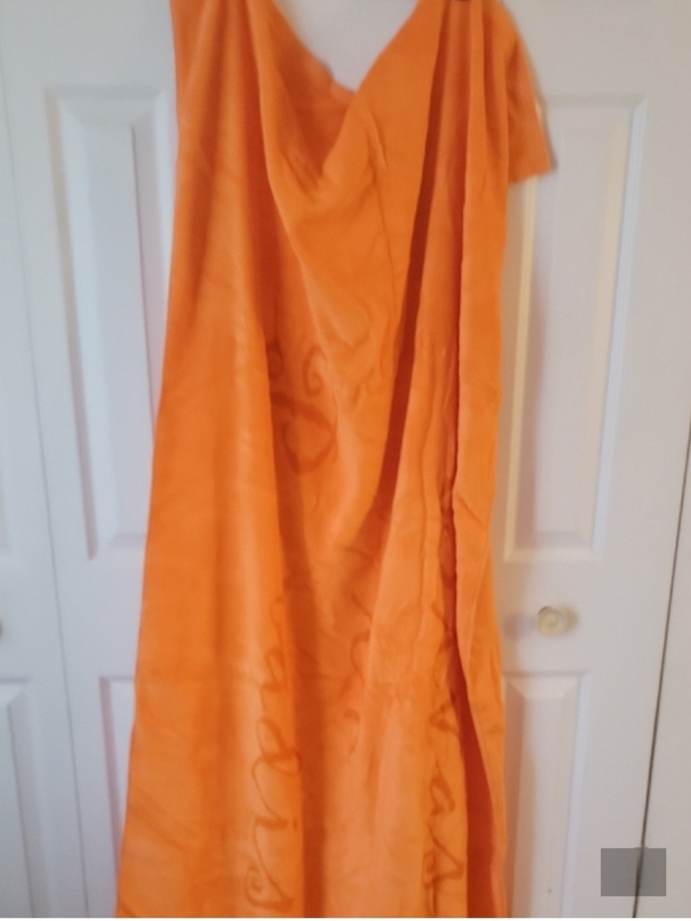Vibrant Orange Beach Towel